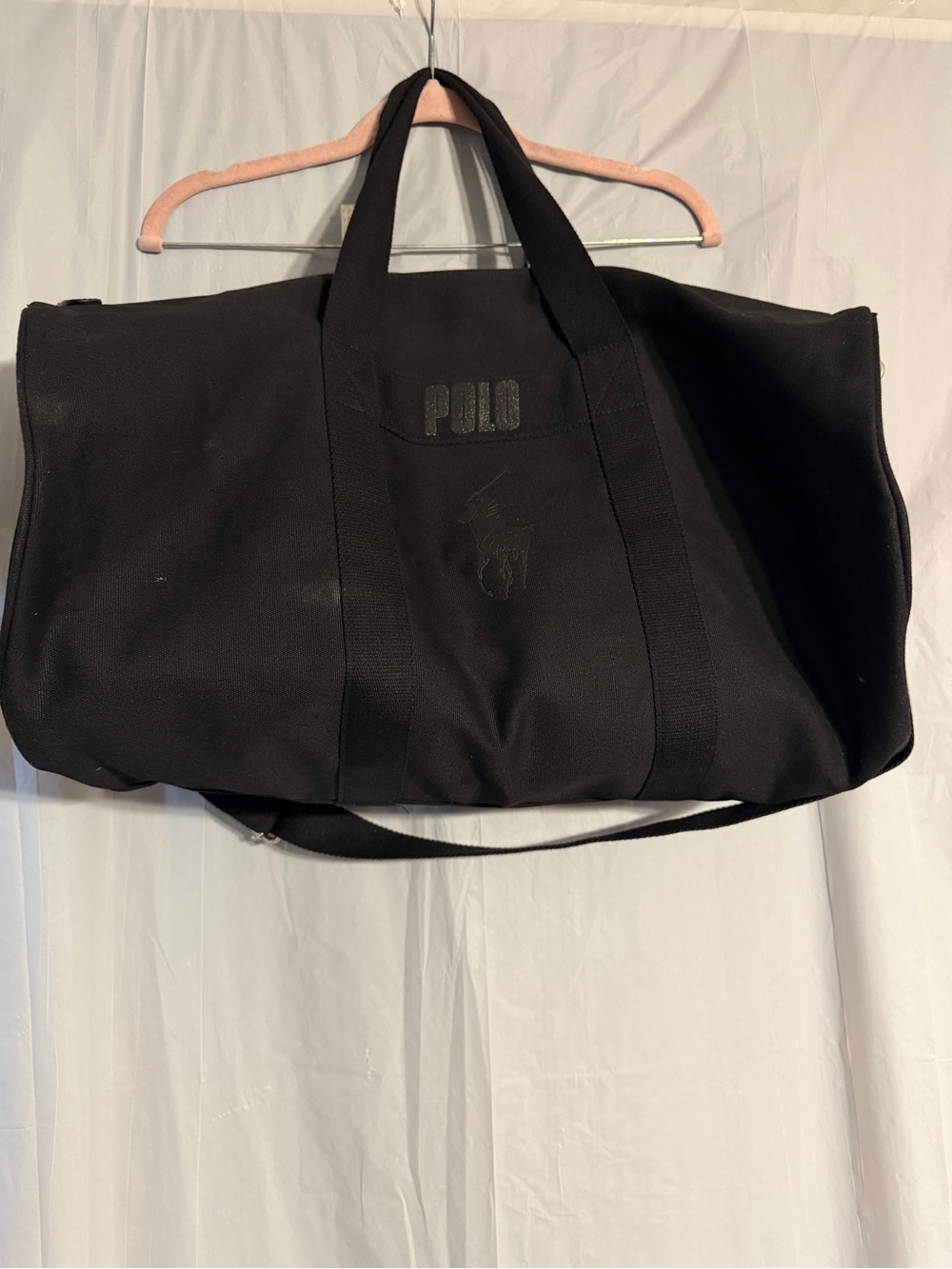 Ralph Lauren Fragrances Polo Black Duffel Bag Weekender Travel Gym Bag